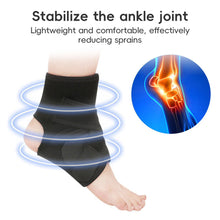 Load image into Gallery viewer, 1PC Professional Sports Compression Ankle Guard Adjustable Figure-8 Strap High Elastic Breathable Neoprene Anti-Sprain Ankle Protective Covers