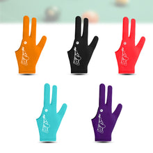 Load image into Gallery viewer, 1PC Professional Three-Finger Billiards Gloves Multi-Color High-Elasticity Breathable Lycra Ice Silk Gloves Anti-Slip And Wear-Resistant Snooker Gloves