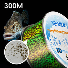 Load image into Gallery viewer, 1Roll 300M 3D Invisible Spotted Fishing Line Strong Tensile Strength And Wear-Resistant Fishing Main Line Camouflage Color-Changing Nylon Line Fishing Tackle Accessory
