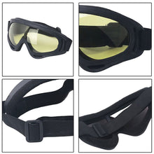 Load image into Gallery viewer, Professional Windproof And Dustproof Goggles High-Definition UV-Resistant Anti-Fog Lace-Up Glasses For Motorcycle Riding Skiing