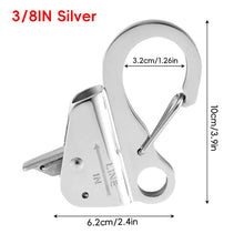 Load image into Gallery viewer, 1PC 304 Stainless Steel Quick Thread Hook Adjustable Sliding Anchor for Mudguard & Marine Hardware Yacht Boat Accessories