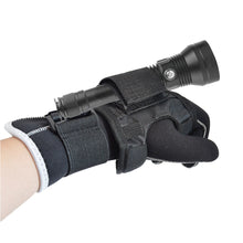 Load image into Gallery viewer, 1PC Diving Fishing Flashlight Fixed Gloves Self-Adhesive Cloth Fixed Outdoor Portable Flashlight Oxford Cloth Protective Case