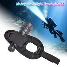 Load image into Gallery viewer, 1PC Diving Fishing Flashlight Fixed Gloves Self-Adhesive Cloth Fixed Outdoor Portable Flashlight Oxford Cloth Protective Case