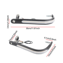 Load image into Gallery viewer, Pair Motorcycle Handguards Handlebar ABS Guards Clutch Protector with LED Turn Light for Motocross Dirt Bike Hand Guards Hand Guard