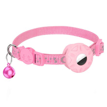 Load image into Gallery viewer, Adjustable Anti Loss Collar Reflective Star Moon Cat Dog Collar Airtag Pet Collar with Bell Cute Pet Cat Positioning Collar for Airtag Pet Collar
