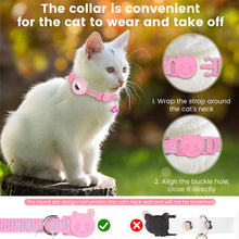 Load image into Gallery viewer, Adjustable Anti Loss Collar Reflective Star Moon Cat Dog Collar Airtag Pet Collar with Bell Cute Pet Cat Positioning Collar for Airtag Pet Collar