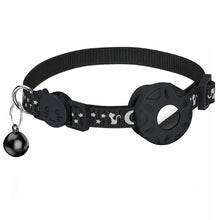 Load image into Gallery viewer, Adjustable Anti Loss Collar Reflective Star Moon Cat Dog Collar Airtag Pet Collar with Bell Cute Pet Cat Positioning Collar for Airtag Pet Collar