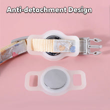 Load image into Gallery viewer, Cute Cat Paw Night Light Tracker Footprint Protection Cover Pet Collar Pet Loss Prevention Collar for Airtag Pet Collar