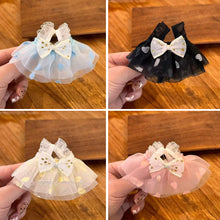 Load image into Gallery viewer, For 17cm Labubu Elegant Chiffon Dress Set First and Second Generation Labubu Fabric Cute Heart Necklace Pendant