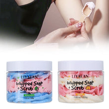 Load image into Gallery viewer, Floral Soap Cleansing Keratin Scrub Soap Whipping Soap Coconut Watermelon Mango Body Scrub for Bathing
