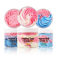 Load image into Gallery viewer, Floral Soap Cleansing Keratin Scrub Soap Whipping Soap Coconut Watermelon Mango Body Scrub for Bathing