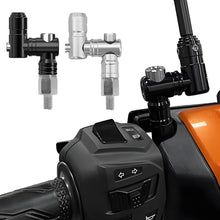 Load image into Gallery viewer, 360° Adjustable Aluminum Motorcycle Mirror Riser Adapters Extension Mounts Bracket 10mm Screw