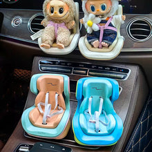 Load image into Gallery viewer, Miniature Vehicle-mounted Seat for 17cm Labubu Dolls Cute DIY Doll Accessories Lovely Outfit Gifts for Girls Friends