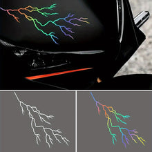 Load image into Gallery viewer, Motorcycle Body Stickers Decoration Lightning Crack Style Pull Flower Waterproof Front Head Decal