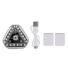 Load image into Gallery viewer, 1pc/2pcs/4pcs Motorcycle Car Solar Power Strobe Warning Light Colorful Motorbike Waterproof LED Night Rear Collision Flashing Siganl Lamp