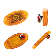 Load image into Gallery viewer, 12-24V 9 LED Truck Side Warning Light Muticolor Waterproof Car Width Lamp Trailer Bus Van Signal Marker Bulb