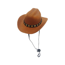 Load image into Gallery viewer, Cool Pet Dog Cowboy Hat Funny Costume Cosplay Hat Autumn Winter for Small Dogs Cats