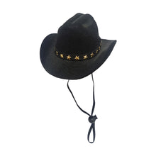 Load image into Gallery viewer, Cool Pet Dog Cowboy Hat Funny Costume Cosplay Hat Autumn Winter for Small Dogs Cats