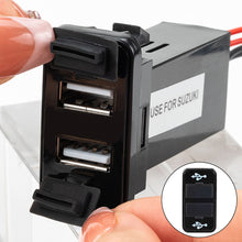 Load image into Gallery viewer, Car Charger Dual USB Quick QC3.0 Charger Adapter Phone Auto Vehicle Car Charger For Suzuki