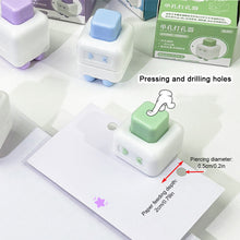 Load image into Gallery viewer, Mini Paper Hole Puncher DIY Hole Punching Machine for Loose-leaf Notebook Office School Stationery Punch Supplies
