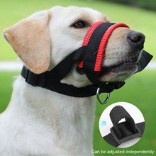 Load image into Gallery viewer, Anti Barking Dog Muzzle For Small Large Dogs Adjustable Mesh Breathable Pet Mouth Muzzles Nylon Straps Dog Accessories