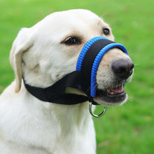 Load image into Gallery viewer, Anti Barking Dog Muzzle For Small Large Dogs Adjustable Mesh Breathable Pet Mouth Muzzles Nylon Straps Dog Accessories