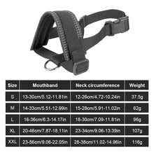 Load image into Gallery viewer, Anti Barking Dog Muzzle For Small Large Dogs Adjustable Mesh Breathable Pet Mouth Muzzles Nylon Straps Dog Accessories