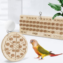Load image into Gallery viewer, Parrot Chewing Toys Natural Wooden Parrots Block Cork Puzzle Toy Hanging Small Birds Playing Tearing Toy Bird Accessories