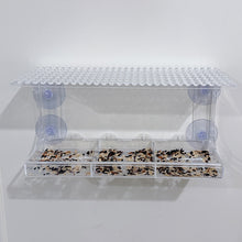 Load image into Gallery viewer, Large Suction Cups Wild Bird Feeder House Transparent Parrot Feed Tray Food Container For Small And Medium Parakeets