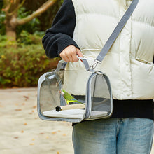 Load image into Gallery viewer, Bird Travel Carrier Portable Transport Bird Cage With Stand Stick Small Pet Multi-functional Parrot Bird Hamster Lizard Bag Outdoor