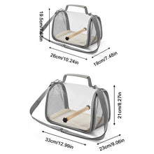 Load image into Gallery viewer, Bird Travel Carrier Portable Transport Bird Cage With Stand Stick Small Pet Multi-functional Parrot Bird Hamster Lizard Bag Outdoor