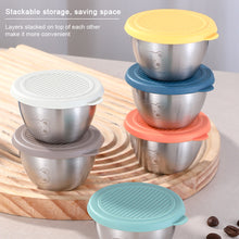 Load image into Gallery viewer, 1.69oz/50ml Reusable 304 Stainless Steel Salad Sauce Container with Lids Leakproof Camping Hiking Picnic Outdoor Sauce Dispenser