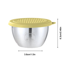 Load image into Gallery viewer, 1.69oz/50ml Reusable 304 Stainless Steel Salad Sauce Container with Lids Leakproof Camping Hiking Picnic Outdoor Sauce Dispenser
