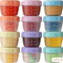 Load image into Gallery viewer, 2oz/60ml Reusable Food Grade PP Salad Sauce Container with Lids Leakproof Camping Hiking Picnic Outdoor Sauce Dispenser