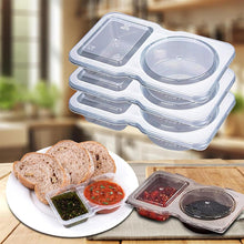 Load image into Gallery viewer, 5/10/20PCS 4.4oz/130ml Reusable Food Grade PP Salad Sauce Container with Lids Leakproof Camping Hiking Picnic Outdoor Sauce Dispenser