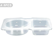 Load image into Gallery viewer, 5/10/20PCS 4.4oz/130ml Reusable Food Grade PP Salad Sauce Container with Lids Leakproof Camping Hiking Picnic Outdoor Sauce Dispenser