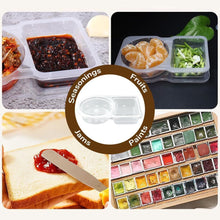 Load image into Gallery viewer, 5/10/20PCS 4.4oz/130ml Reusable Food Grade PP Salad Sauce Container with Lids Leakproof Camping Hiking Picnic Outdoor Sauce Dispenser