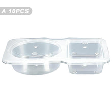 Load image into Gallery viewer, 5/10/20PCS 4.4oz/130ml Reusable Food Grade PP Salad Sauce Container with Lids Leakproof Camping Hiking Picnic Outdoor Sauce Dispenser