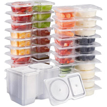 Load image into Gallery viewer, 5/10/20PCS 4.4oz/130ml Reusable Food Grade PP Salad Sauce Container with Lids Leakproof Camping Hiking Picnic Outdoor Sauce Dispenser
