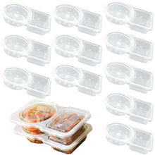 Load image into Gallery viewer, 5/10/20PCS 4.4oz/130ml Reusable Food Grade PP Salad Sauce Container with Lids Leakproof Camping Hiking Picnic Outdoor Sauce Dispenser