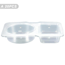 Load image into Gallery viewer, 5/10/20PCS 4.4oz/130ml Reusable Food Grade PP Salad Sauce Container with Lids Leakproof Camping Hiking Picnic Outdoor Sauce Dispenser