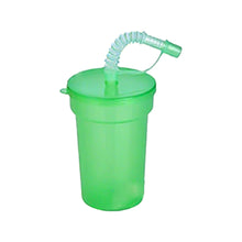 Load image into Gallery viewer, Rainbow Color Straw Cups Reusable Spill-Proof Drinking Cups with Lids and Straws for Birthday Party Xmas Juice Mug Water Bottle