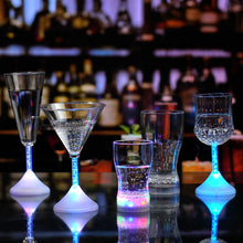 Load image into Gallery viewer, 185-550ml Flashing Cup Wine Beer Whisky Mug Water Induction Cola Drinking Cup LED Automatic Glowing Cup Party Decorative Supplies