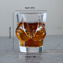 Load image into Gallery viewer, Creative Body Shape Glass Cup Whiskey Glasses Wine Shot Glass Cup Sexy Lady Men Body Shape Chest Beer Cup for Vodka Whiskey Beer