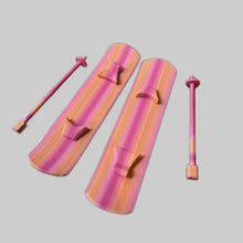 Load image into Gallery viewer, For 17cm Labubu Dolls Snowboard Cute Plastic Skiing Shoes Ski Pole for Dolls Macaron Dolls Toy Glasses Accessories
