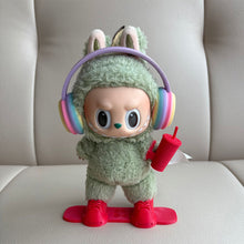 Load image into Gallery viewer, For 17cm Labubu Dolls Snowboard Cute Plastic Skiing Board for Dolls Macaron Dolls Toy Glasses Accessories