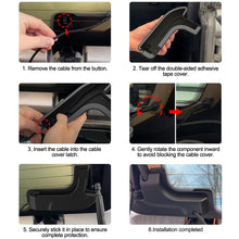 Load image into Gallery viewer, Car Rear Window Windshield Harness Cable Cover Trim Panel for Jeep Wrangler JL 2018-2024 Replacement Accessories Upgrade Decoration