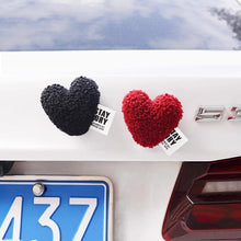 Load image into Gallery viewer, Plush Heart Car Body Rear Interior Decoration Motorcycle Electric Bike Rear Accessories For Girl Women