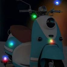 Load image into Gallery viewer, Universal 5 LED Lens Motorcycle Warning Light for E-Bike Bicycle Anti-Collision Tail Light with Flash Mode Waterproof Safety Light