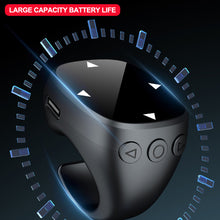 Load image into Gallery viewer, Universal Phone Bluetooth 5.3 Selfie Remote for Touchscreen Phones Rechargeable Camera Shutter Control TikTok Photo Ring Accessory with Finger Grip